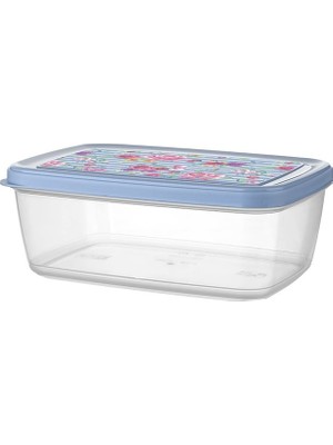 Titiz Aria Saklama Kabı 3'lü Set 1200 ml - Gül Desen