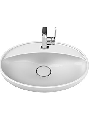 Turkuaz Seramik Cerastyle Lal C Tezgah Üstü Lavabo 60 cm 072200U