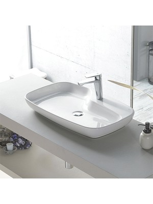 Turkuaz Seramik Cerastyle Nova Tezgah Üstü Lavabo 70 cm 074400U