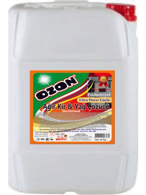 Ozon Ağır Kir ve Yag Çözücü 20 kg