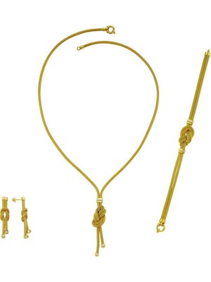 Bilezikhane 22 Ayar Düğümlü Set Takımı 44.50 Gram