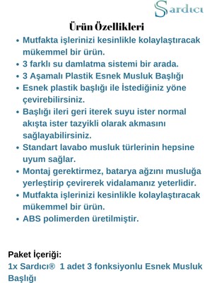 Sardıcı Krom Su Tasarruflu Musluk Ucu