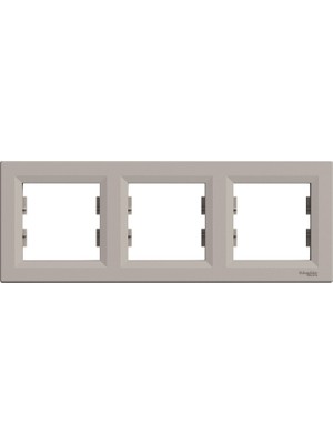 Schneider Asfora Plus- 3'lü Yatay Çerçeve, Bronz EPH5800369