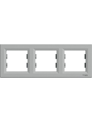 Schneider Asfora Plus-3'lü Yatay Çerçeve, Alüminyum EPH5800361