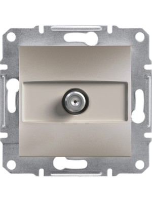 Schneider Electric Asfora Plus TV - Sat Konnektörü (1db) Çerçevesiz, Bronz EPH3700169