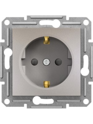 Schneider Electric Schneider Asfora Plus-Çocuk Korumalı Topraklı Priz, Çerçevesiz, Bronz EPH2900269