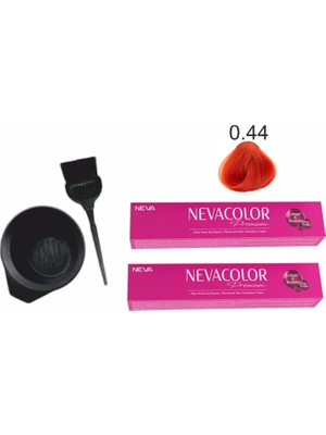 Neva Color Tüp Boya 0.44 Yoğun Bakır 50 ml x 2'li + Boyama Seti