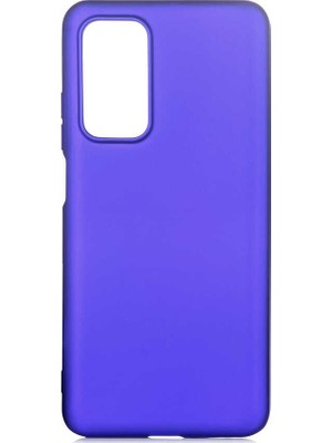 Tekno Grup Xiaomi Mi 10T Kılıf Mat Premium Silikon Kılıf Saks Mavi