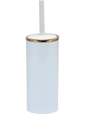 Primanova Lenox Tuvalet Fırçası Beyaz Altın Çerçeveli