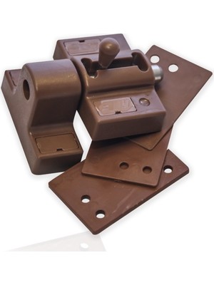 Rc Home Pvc Kapı Pencere Çocuk Emniyet ve Hırsız Güvenlik Pimapen Kilidi - Kahverengi