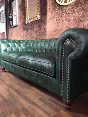 3A Mobilya 3A Natural Chesterfield Hakiki Deri