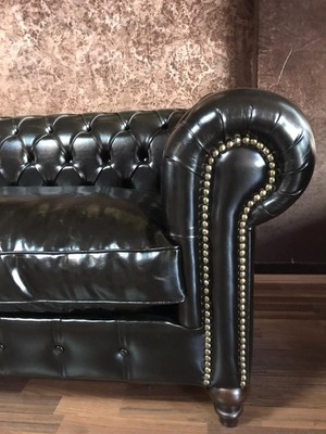 3A Mobilya 3A Bitter Brown Pullap Chesterfield