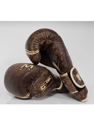 White Face Vintage Eskitme Deri Boks Eldiveni