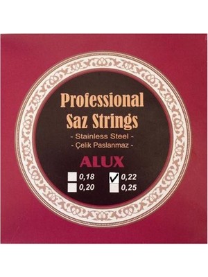 Alux Şenses 0.22 Çelik Divan Saz Teli + Bam Bam Teli Ve Tezene Profesyonel Müzik Ekipmanı