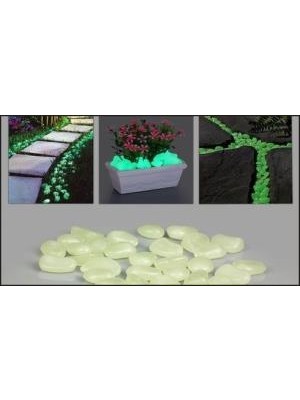 Hobi Market Fosforlu Dekoratif Çakıl Taşları - 50 Adet