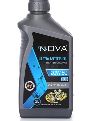 Nova 20W-50 SL 1 Litre Motor Yağı ( Üretim Yılı: 2024 )