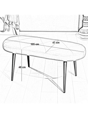 Mymassa Soho Bench  Sandalye - 11 Renk - Ahşap Ayak