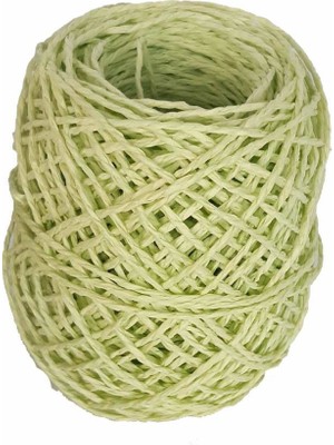 Angel Çanta Akssesuar Sarılmış Kağıt Ip Fosforlu Yeşil 50 gr