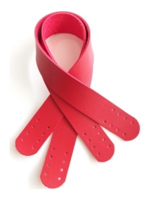 Angel Çanta Akssesuar Suni Deri El Çanta Sapı 35 cm Kırmızı