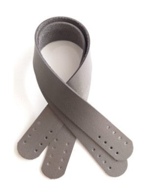 Angel Çanta Akssesuar Suni Deri El Çanta Sapı 35 cm Gri