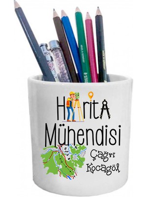 Biresimden Kişiye Özel Harita Mühendisine Baskılı Kalemlik