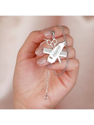 Gökdeniz 925 Kadın Erkek Kuaför İsim Kolye