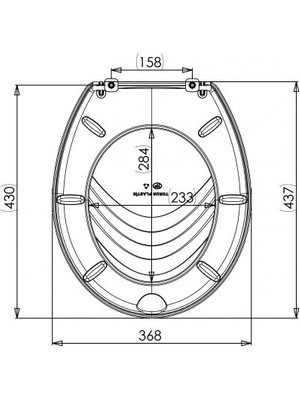 Luxwares 437X368 Abs Klozet Kapağı