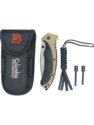 Columbia 3070 B Kamp Çakı Set Kahve