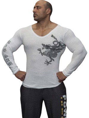 Big Sam Ekru Slim Fit Spor Triko Big Sam 4564