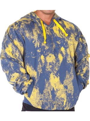 Big Sam Erkek Kapşonlu Mevsimlik Sweatshirt, Spor Kesim