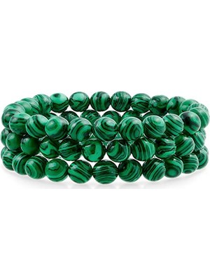 Kusakli Üçlü Doğaltaş Bileklik Seti