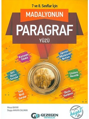 Gezegen Yayıncılık 7. ve 8.sınıflar Için Madalyonun Mantık Yüzü Paragraf Yüzü
