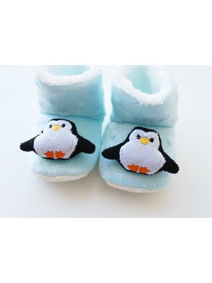 Puppis Baby Mavi Penguen Panduf 12 - 18 Ay