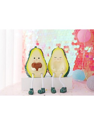 Hediyesahibi Hediye Sahibi Dekoratif Avokado 2li Biblo Seti