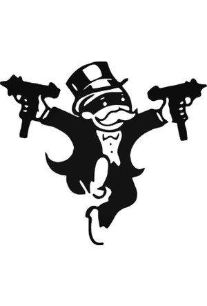 monopoly man with guns