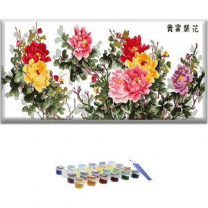 Japon Çiçeği Sayılarla Boyama Seti 30 x 60 cm