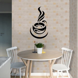 Dijital Dünya ''kahve'' Duvar Sticker