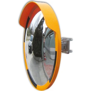 Trafik Güvenlik Aynası 60 cm Sarı Siyah, Tümsek Ayna, Otopark Aynası