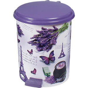 Desenli Pedallı Çöp Kovası No:4