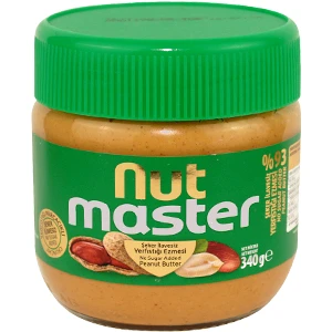 Nut Master Şeker Ilavesiz Yerfıstığı Ezmesi (%93) 340 gr
