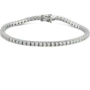 Valori Jewels Diamond Montür, 3.6 Karat Swarovski Zirkon Taşli, Gümüş Su Yolu Bileklik