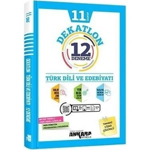 Ankara Yayıncılık 11.Sınıf  Türk Dili ve Edebiyat 12 Deneme Dekatlon