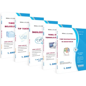 Egem Eğitim Yayınları Tıbbi Dökümantasyon ve Sekreterlik 1. Sınıf Set