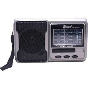 FP-1781BT Fm Radyolu Bluetoothlu Şarjlı Cep Radyosu + El Feneri