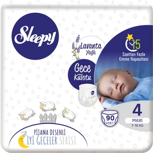 Gece Külotu Lavanta Yağlı 4 Numara Maxi 90'lı