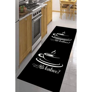 Cappio Halı Siyah Kutu Desenli Oval Halı (Makinada Yıkanabilir Kaymaz DotTaban) - CP554