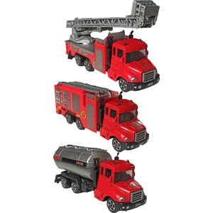 Metal Itfaiye Araçları 3'lü Set 13 Cm. Itfaiye Araçları Seti