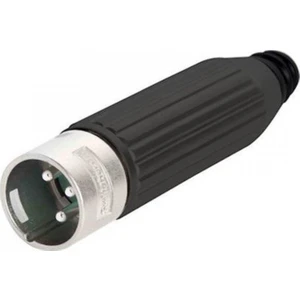 AAA3MPZ Xlr Erkek 3-Pin Siyah Plastik Kapak Konnektör 10’lu Paket
