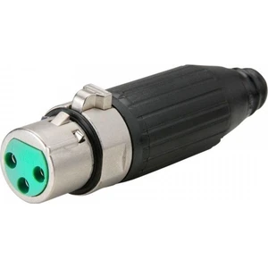 AAA3FPZ Xlr Dişi 3-Pin  Siyah Plastik Kapak Konnektör 10’lu Paket