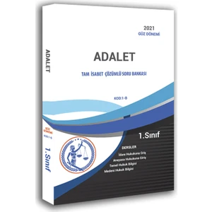 Aöf Adalet 1. Sınıf 1. Yarıyıl Güz Dönemi Tamamı Çözümlü Soru Bankası 2021 Güncel